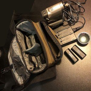LAST CHANCE—Canon Elura mini DV camcorder with accessories and carry bag